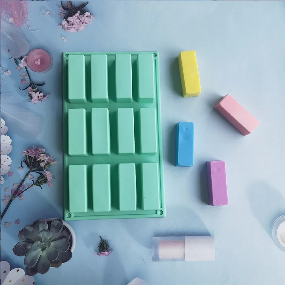 Molde 12 Barras Rectangulares Silicona5