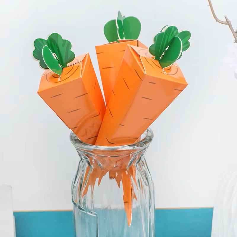 Caja Zanahoria Cartulina 10 Unidades3