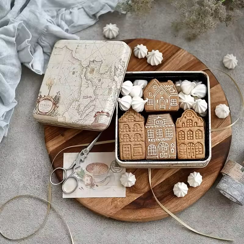 Set Cortador + Marcador Ciudad Aldea Navidad 4 Unidades4