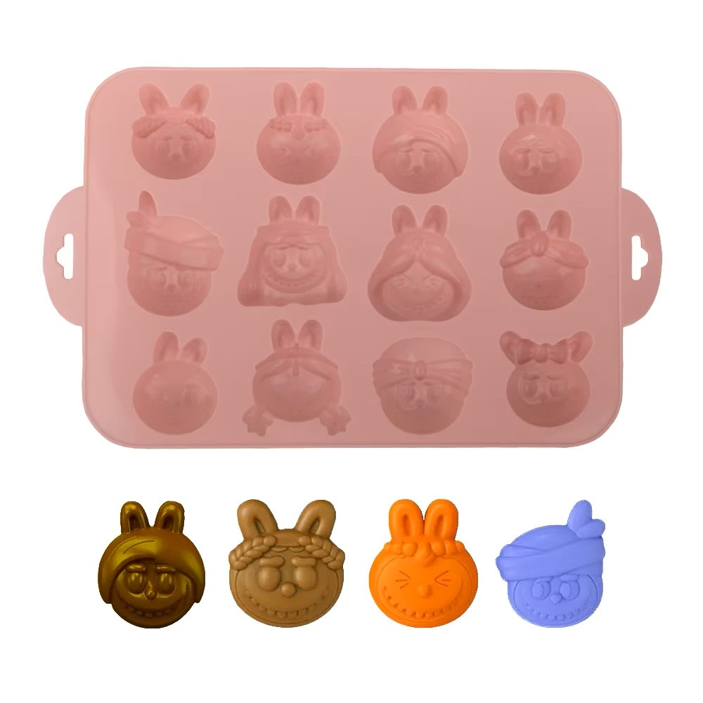 Molde Labubu 12 Cavidades Silicona2