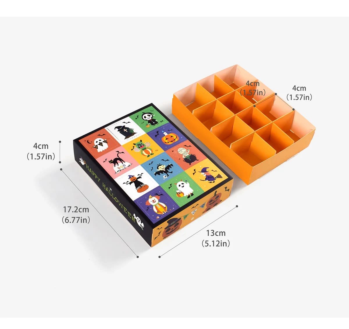 Set Cajas Sorpresa Halloween 12 Cavidades - 5 Unidades9