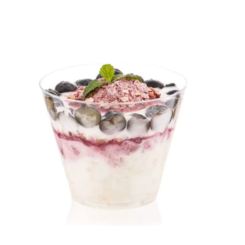 Vaso Acrílico Redondo 5.5 x 6.5 cm. 10 Unidades2