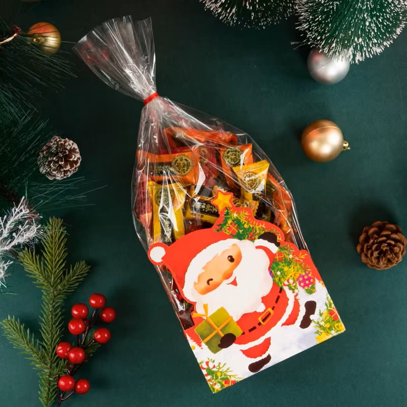 Set Bolsas con Base Cartulina Santa 12x7x30 cm. - 10 Unidades3