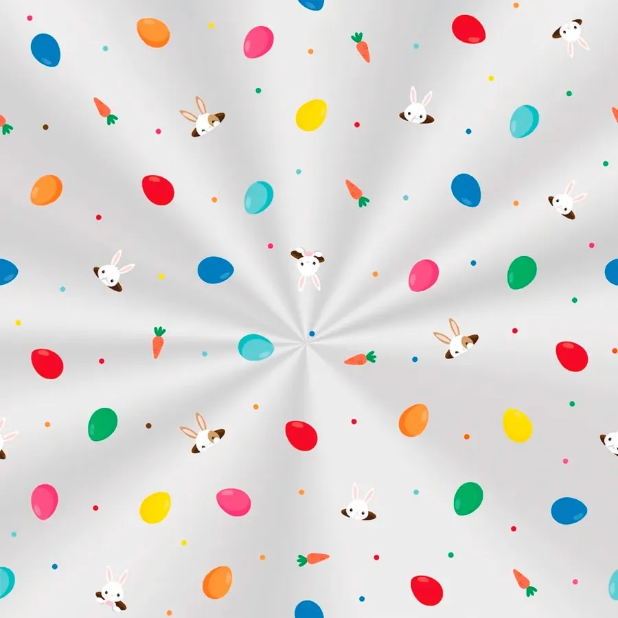 Bolsa Pascua Conejo y Huevos 11x19,5 cm. 100 Unidades1