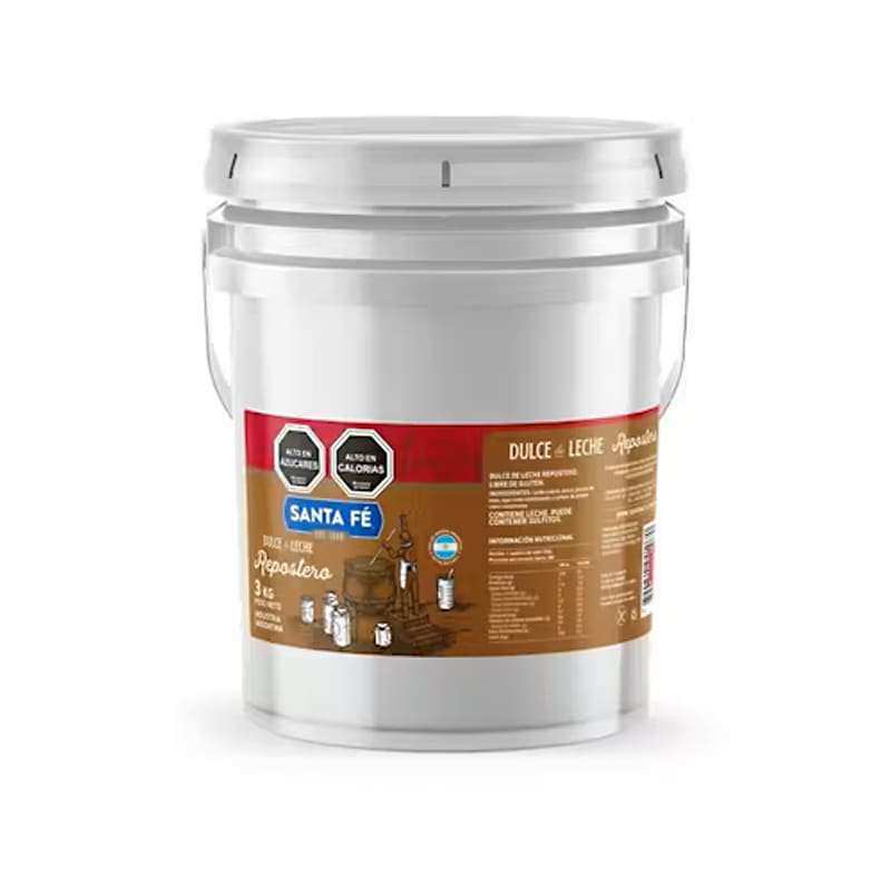 Dulce de Leche Repostero Santa Fe 3 kg. 0