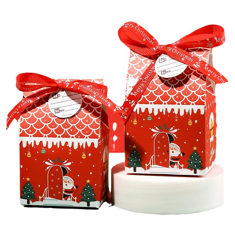 Set Cajas Casa Navidad Roja N°2 10x7x5 cm. 5 Unidades3
