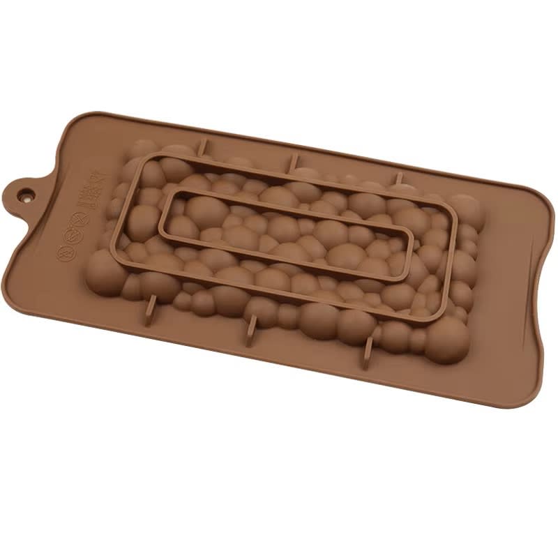 Molde Chocolate Tableta Burbujas Silicona3