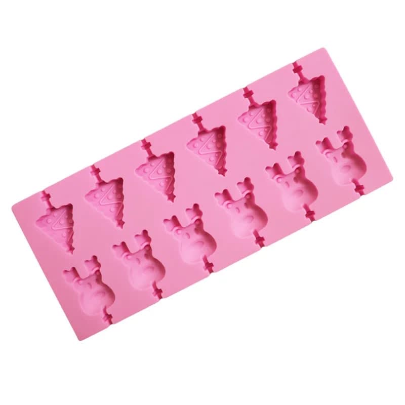 Molde Silicona Paletas Pino y Reno4