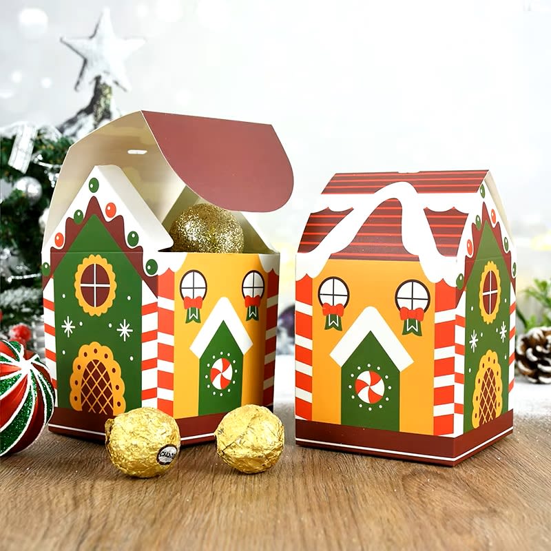 Set Cajas Casa Navidad N°7 14x8,5x8,5 cm. 4 Unidades3