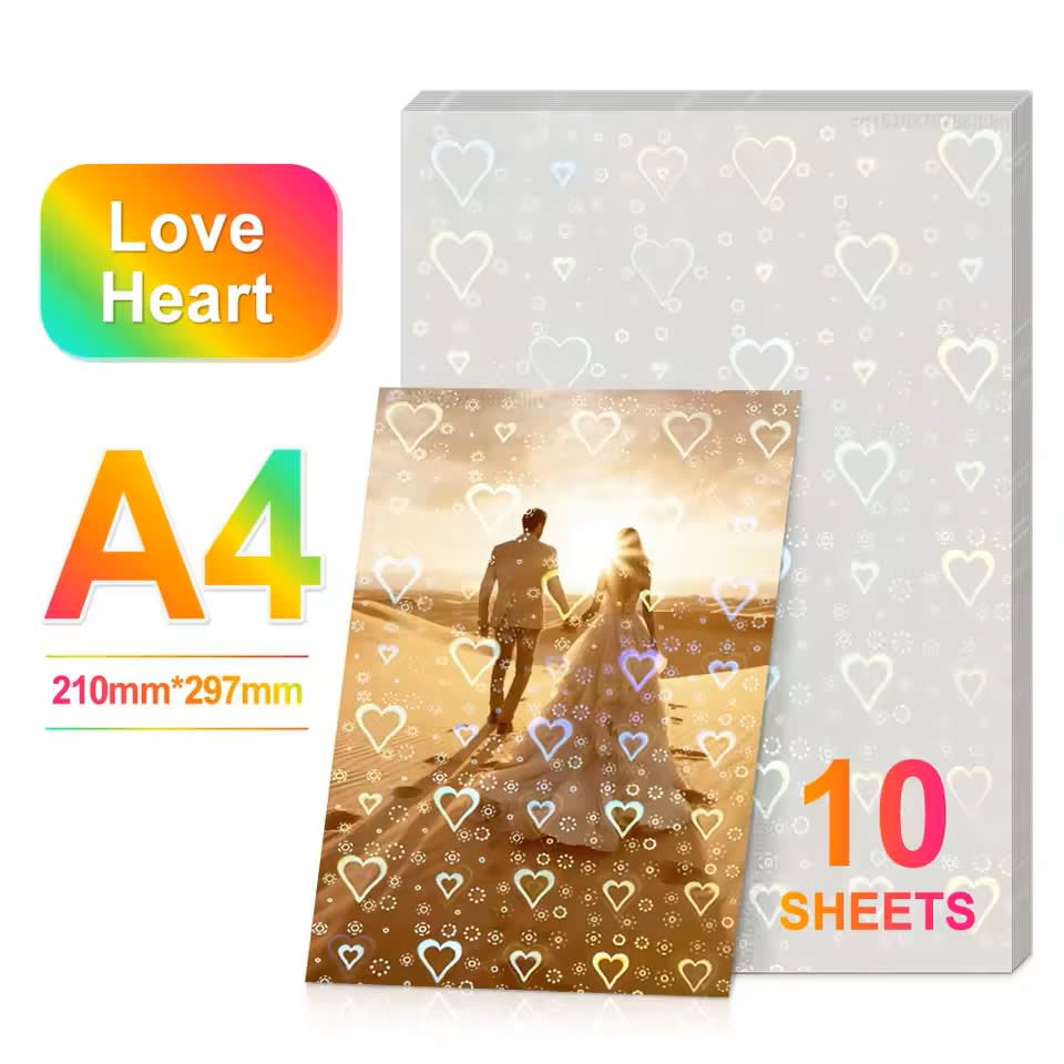 Laminado en Frio Efecto Corazón A4 - 10 Hojas3
