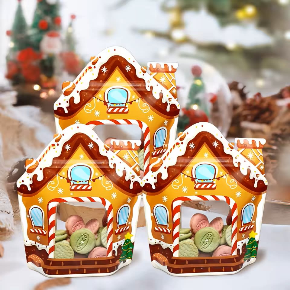 Bolsa Casa Navidad con Fuelle y Cierre 17x20 cm. - 5 Unidades4