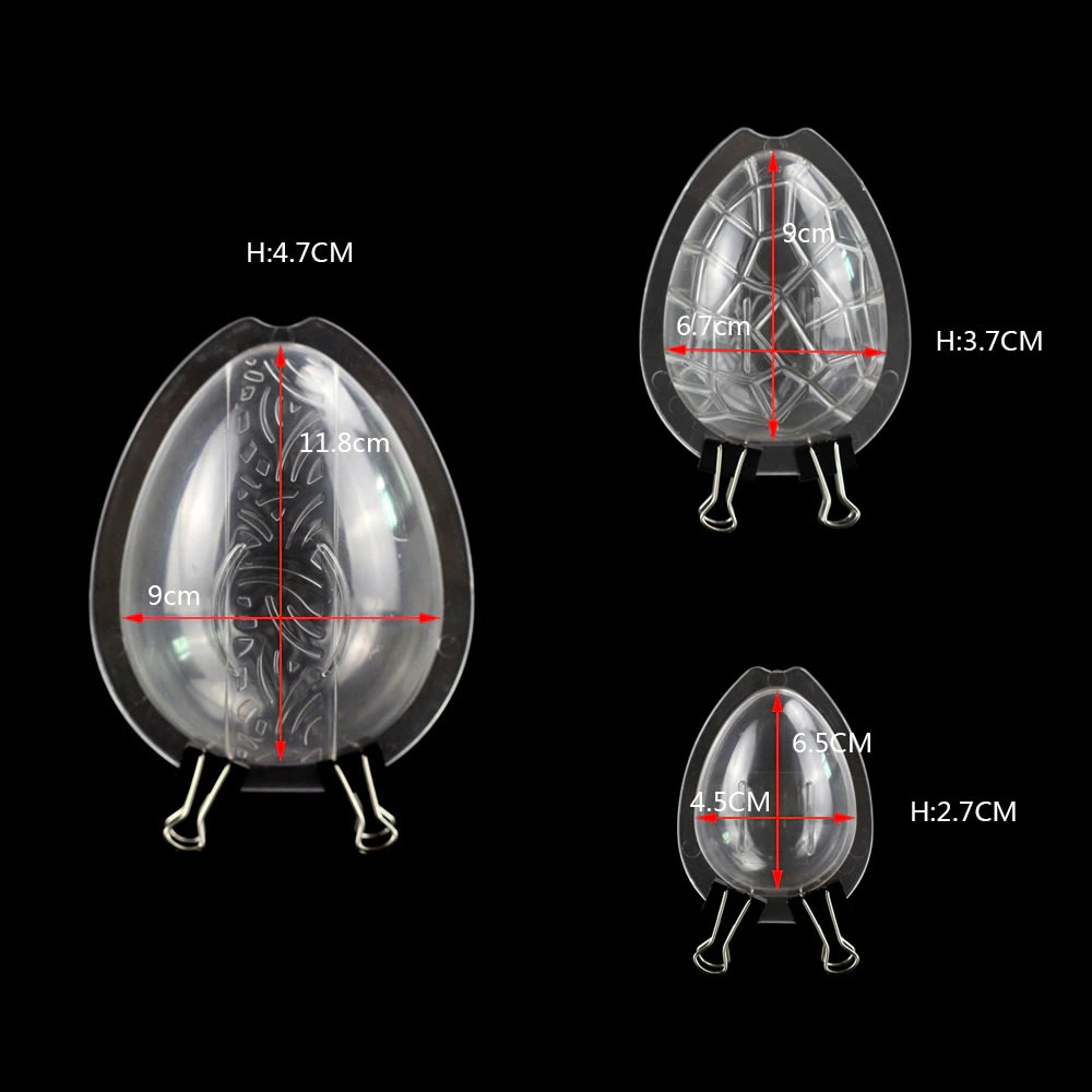 Set Moldes Huevos 3 Tamaños Acrílico2