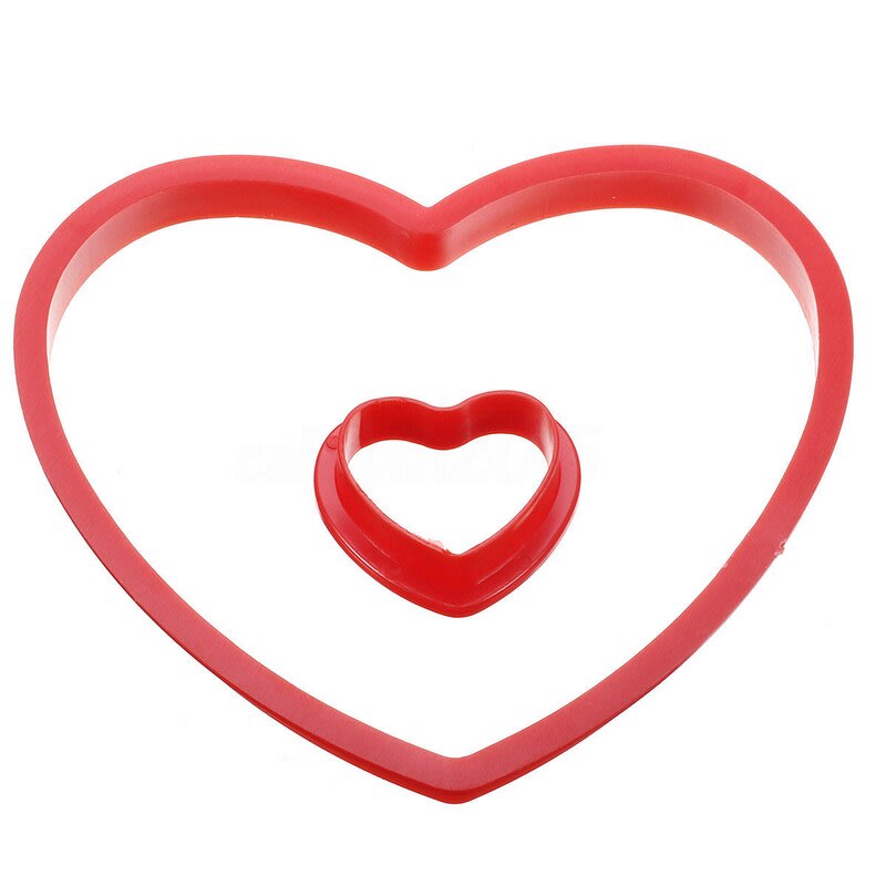 Set Cortadores Plásticos Corazón 6 Piezas4