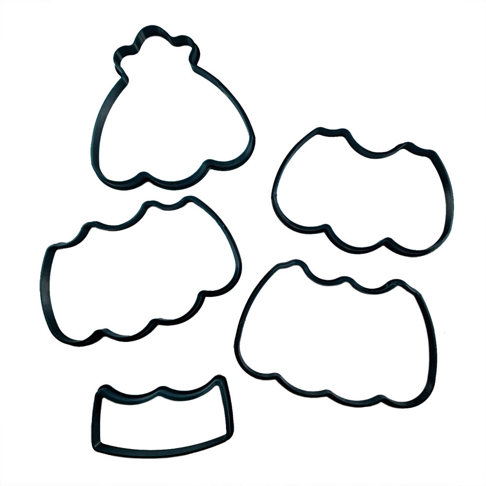 Set Cortadores Plásticos Árbol Navidad Armable 5 Piezas6
