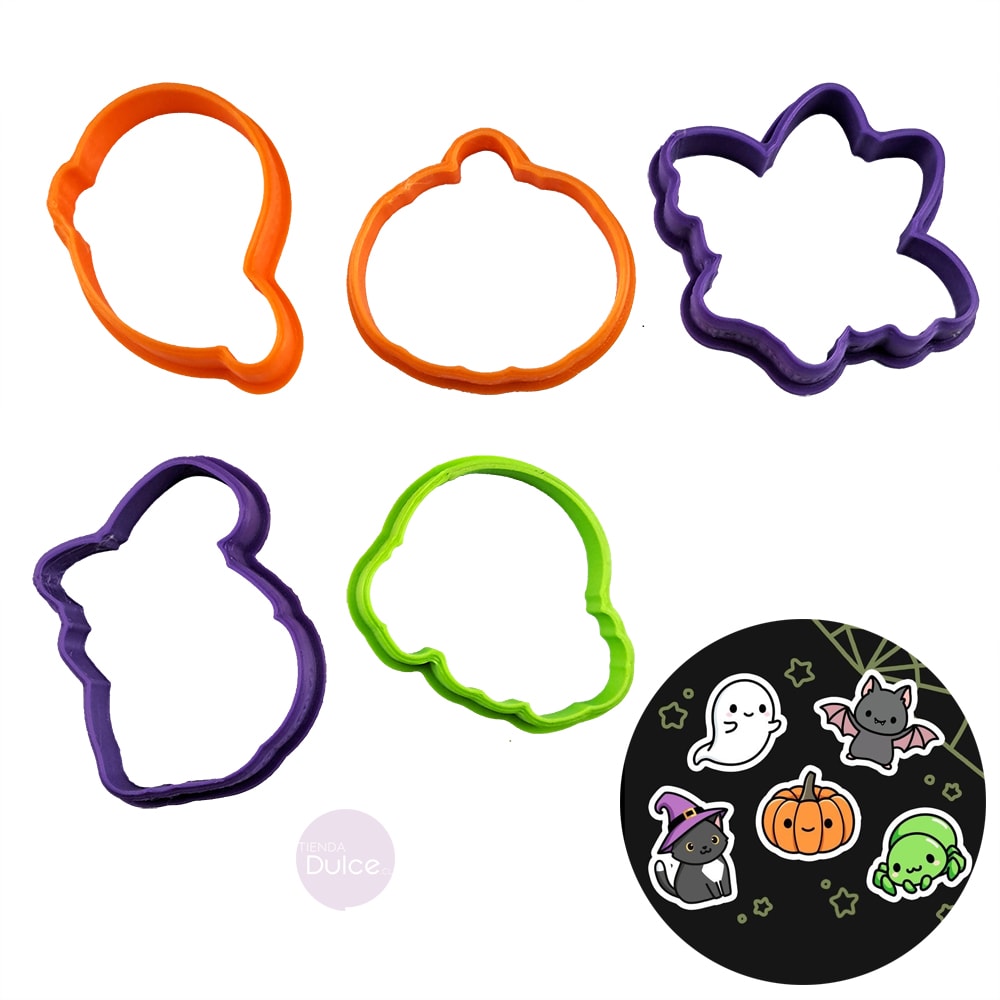Set Cortadores Plásticos Chico Halloween 5 Piezas 0