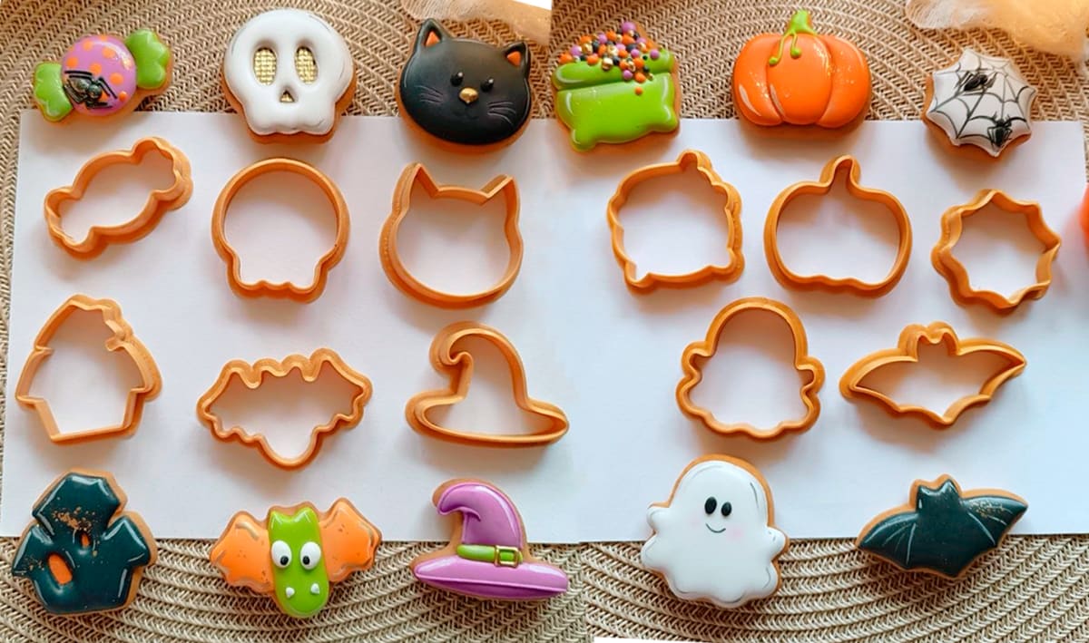 Set Cortadores Mini Halloween 11 Piezas Plástico3