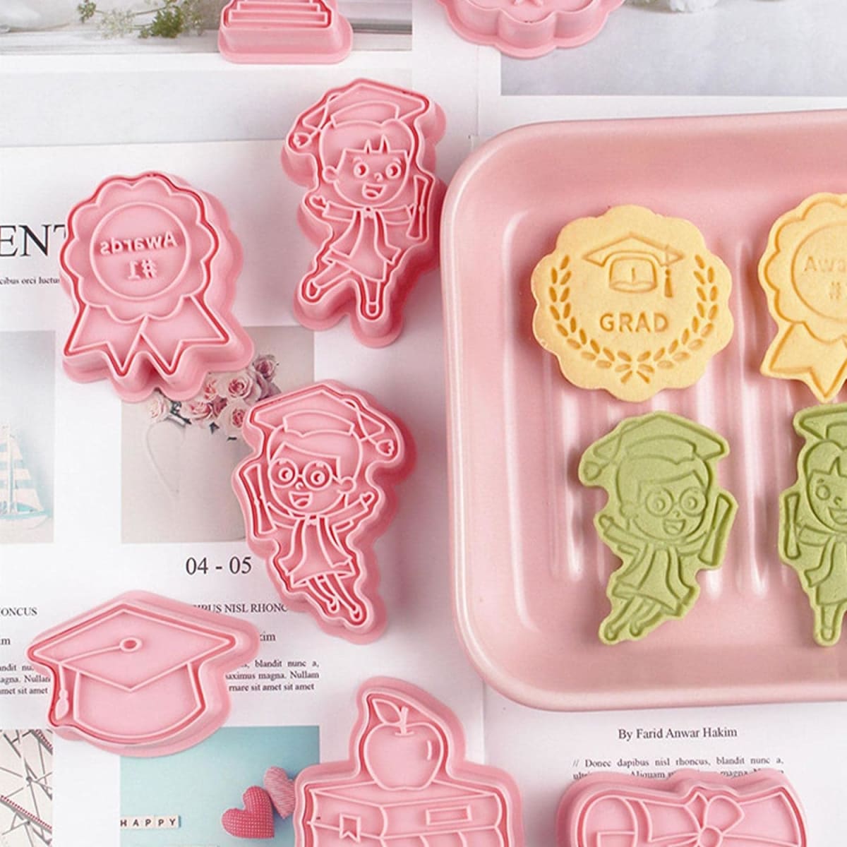 Set Cortador Marcador Graduación 8 Diseños4