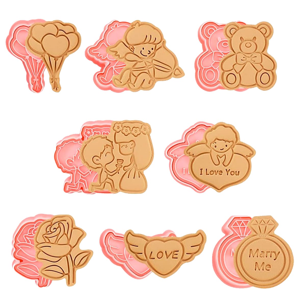 Set Cortador Marcador Amor 8 Diseños1
