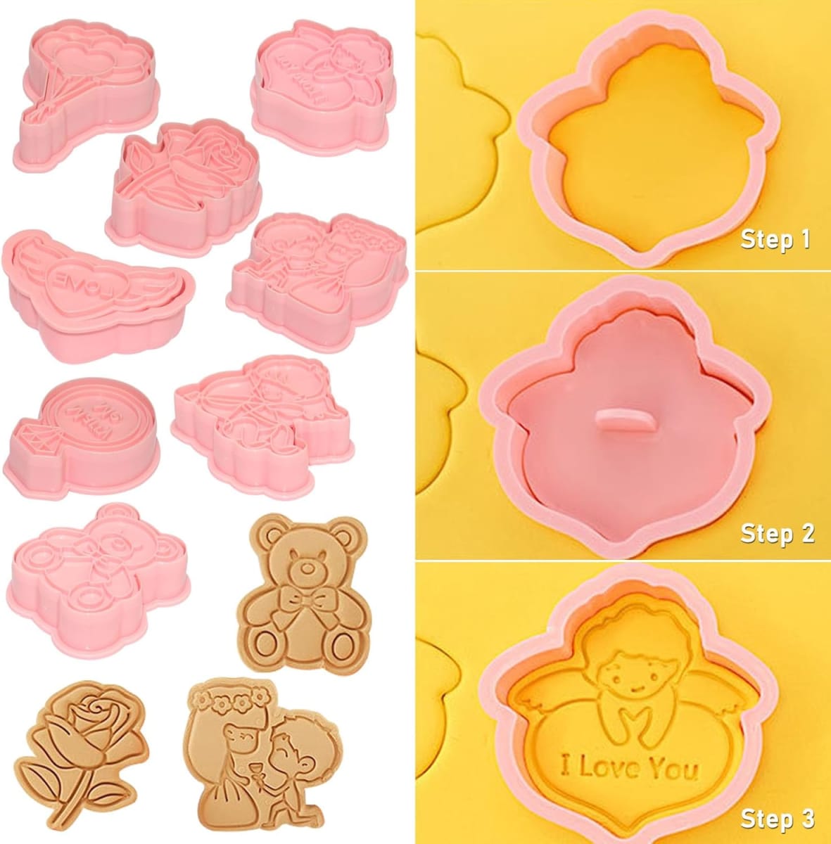 Set Cortador Marcador Amor 8 Diseños2