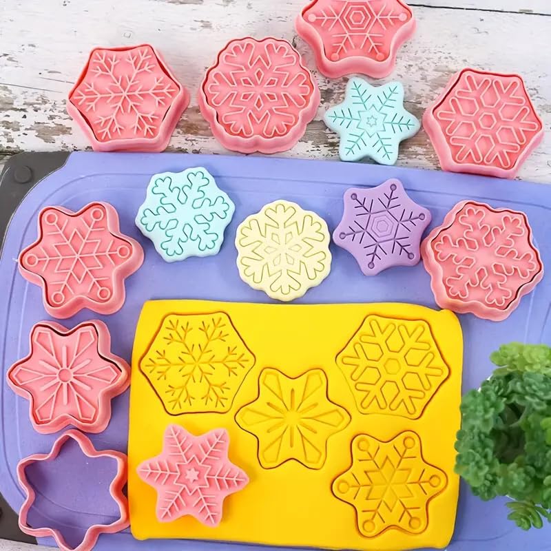Set Cortador Marcador Copos de Nieve 8 Diseños4