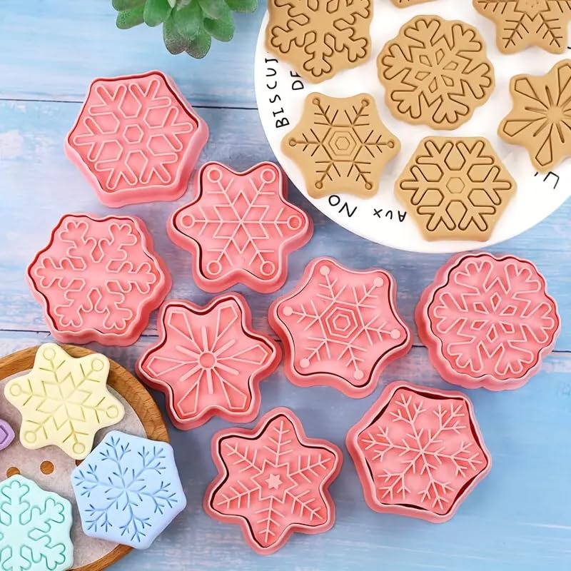 Set Cortador Marcador Copos de Nieve 8 Diseños2