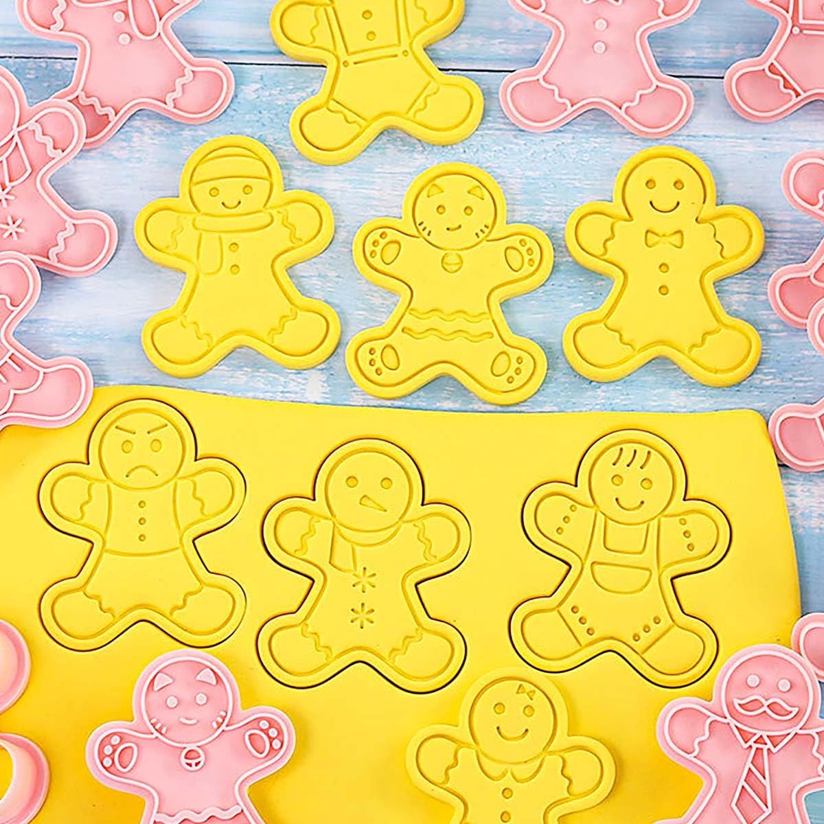 Set Cortador Marcador Galleta de Jengibre 10 Diseños3