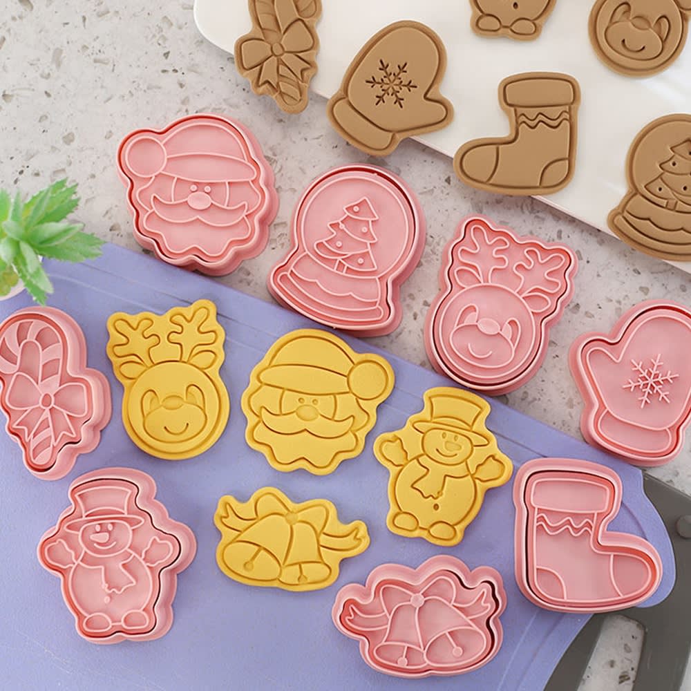 Set Cortador Marcador Navidad N°4 8 Diseños3