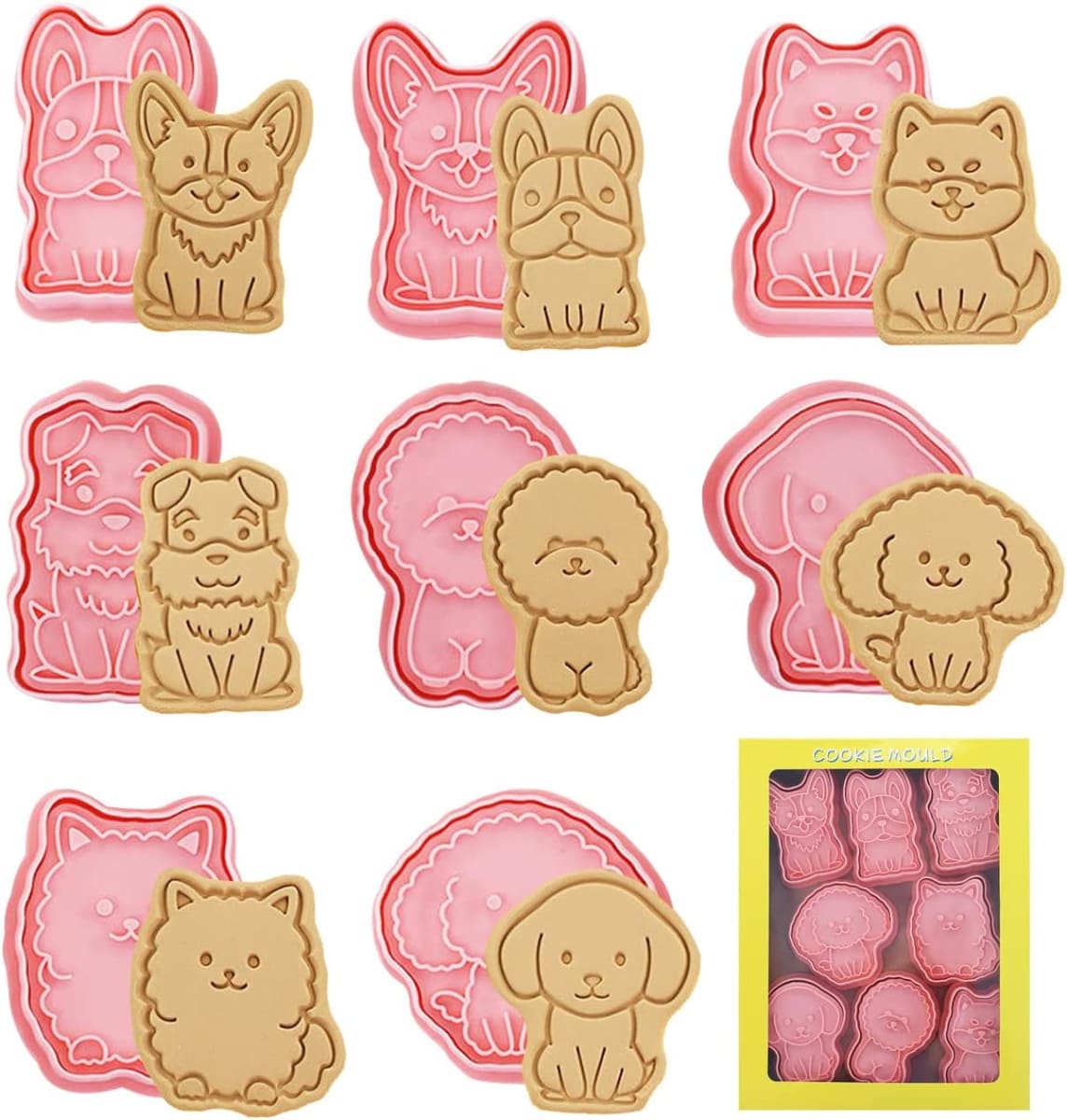 Set Cortador Marcador Perros N°2 8 Diseños 0