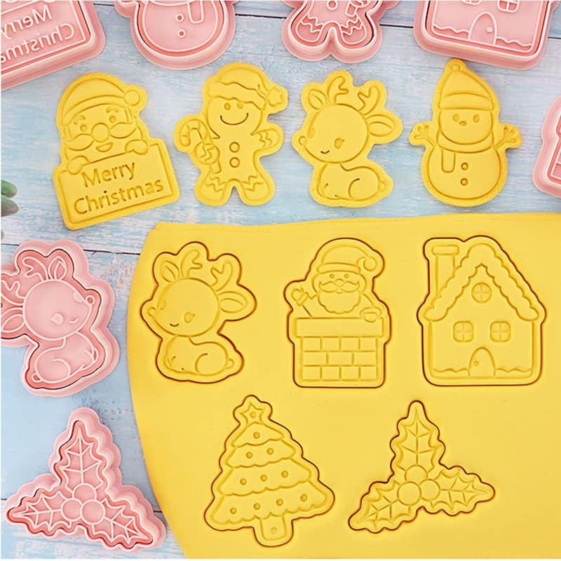 Set Cortador Marcador Navidad N°7 - 8 Diseños3