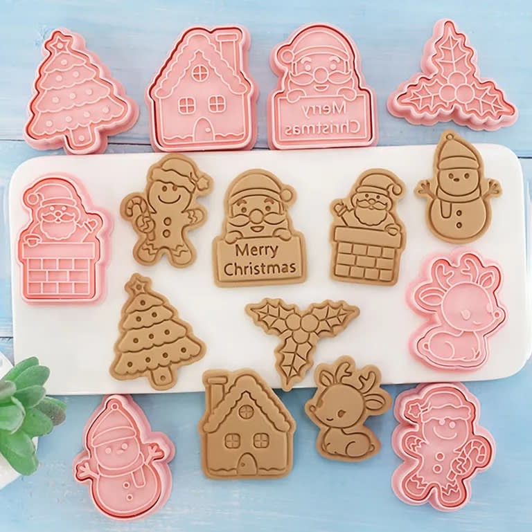 Set Cortador Marcador Navidad N°7 - 8 Diseños4