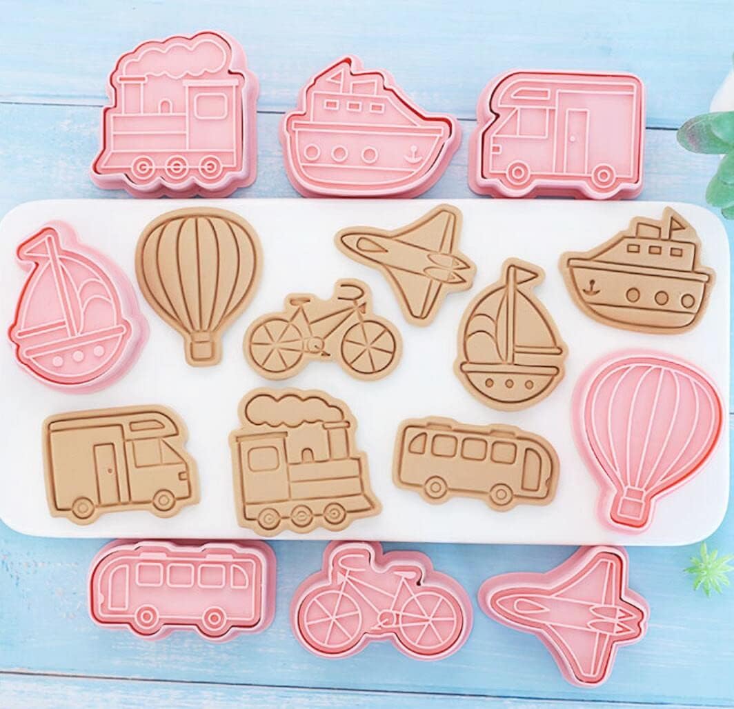 Set Cortador Marcador Transportes N°2 - 8 Diseños3