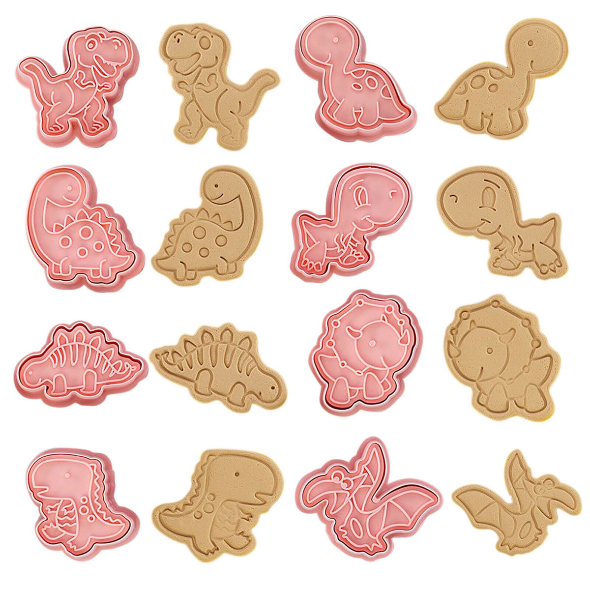 Set Cortador Marcador Dinosaurios N°2 - 8 Diseños3