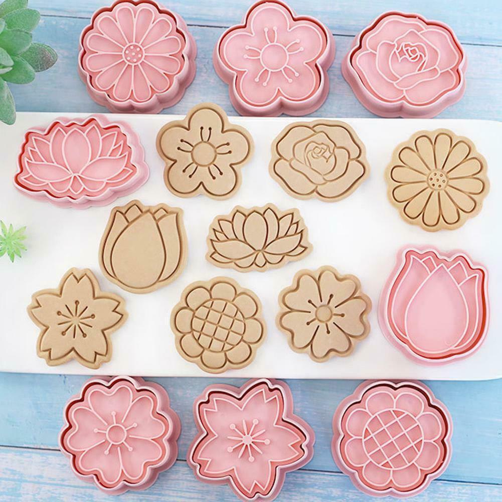 Set Cortador Marcador Flores N°1 - 8 Diseños3