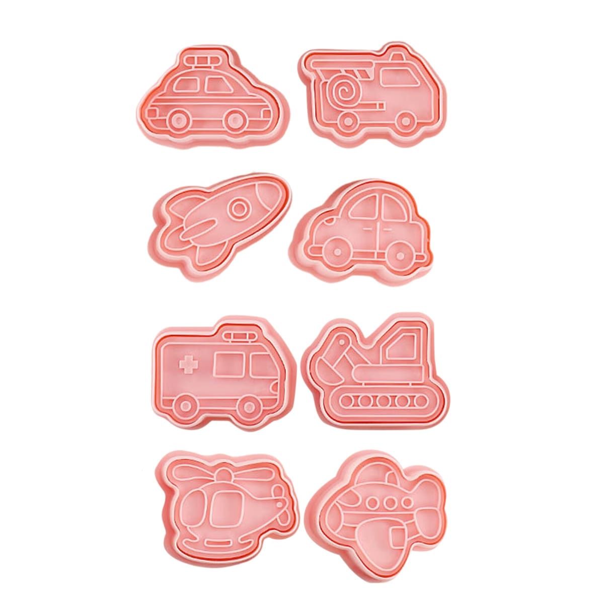 Set Cortador Marcador Transportes N°1 - 8 Diseños2
