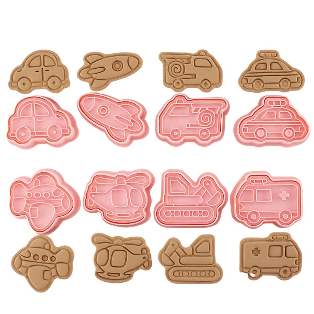 Set Cortador Marcador Transportes N°1 - 8 Diseños4