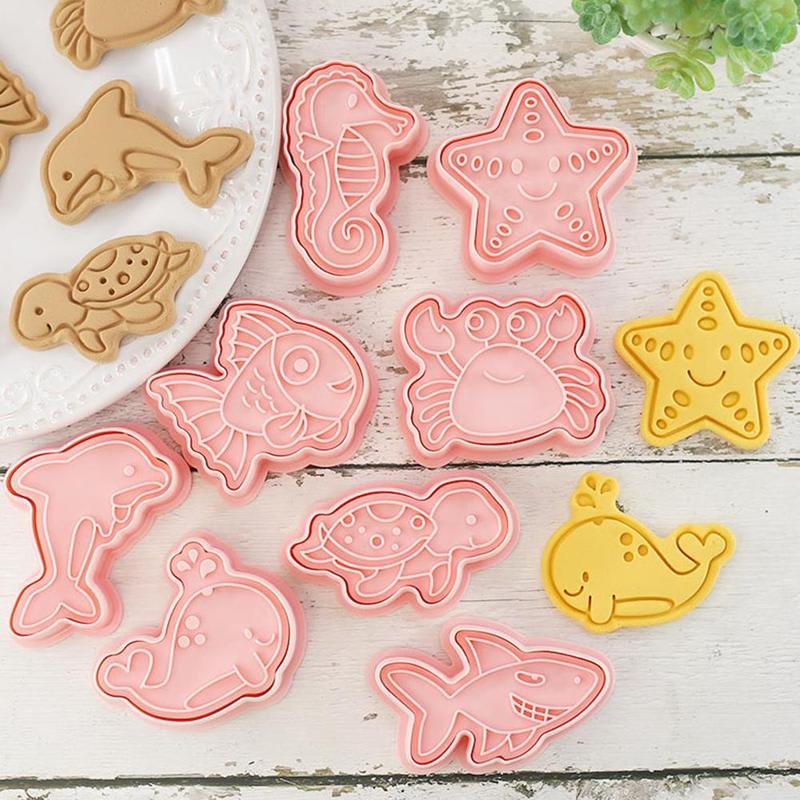 Set Cortador Marcador Vida Marina 8 Diseños5