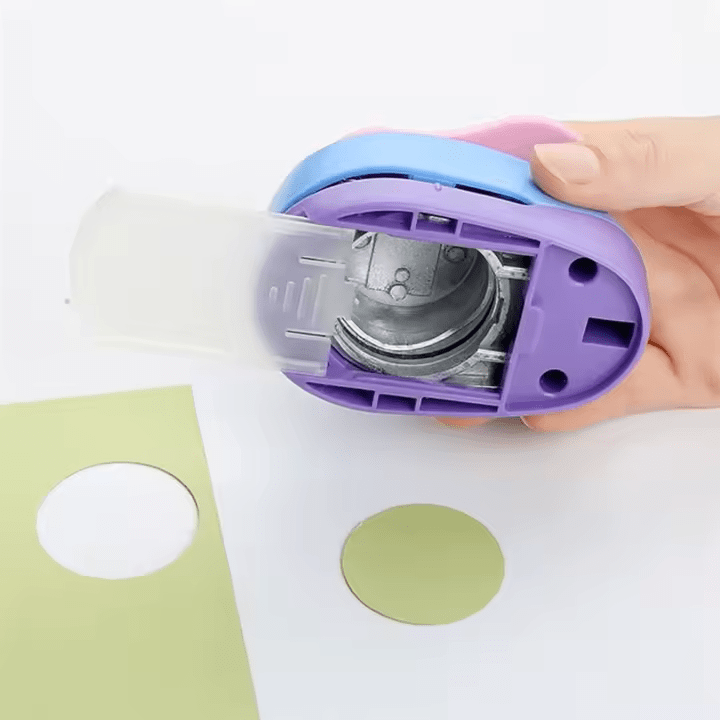Perforadora Circular 2.5 cm. Papel, Goma Eva4