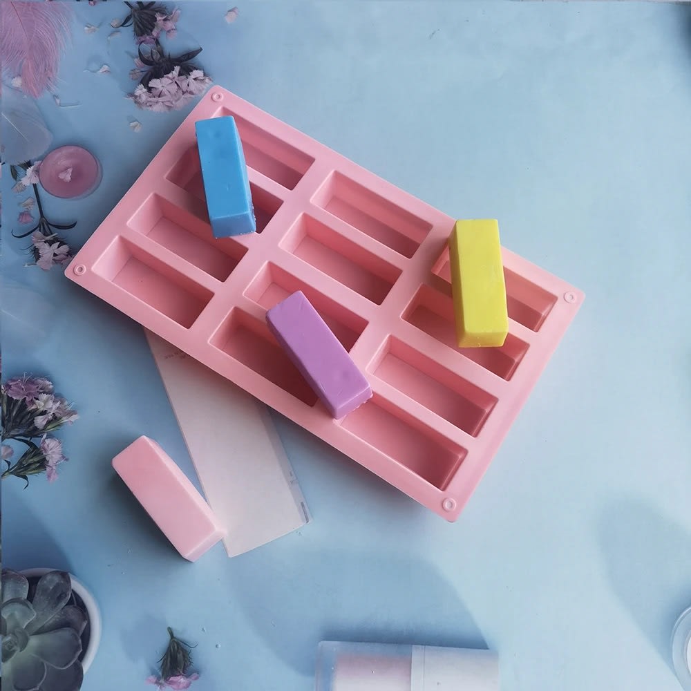 Molde 12 Barras Rectangulares Silicona6