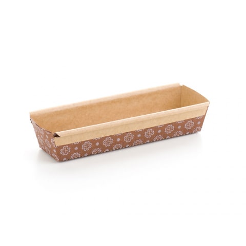 Molde Papel Rectangular 18,6x5x4 cm. 240 gr. 10 Unidades2