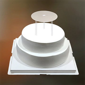 Soporte para Tortas 2 Pisos con Base 25.5 cm.6