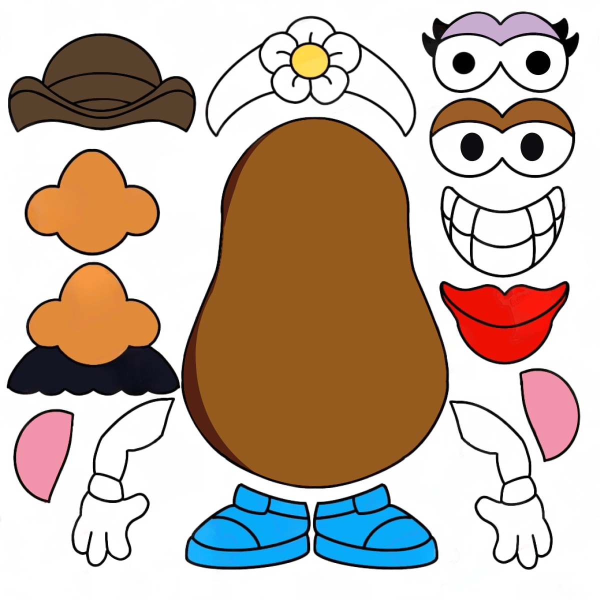 Set Cortadores Sr. y Sra. Cara de Papa3