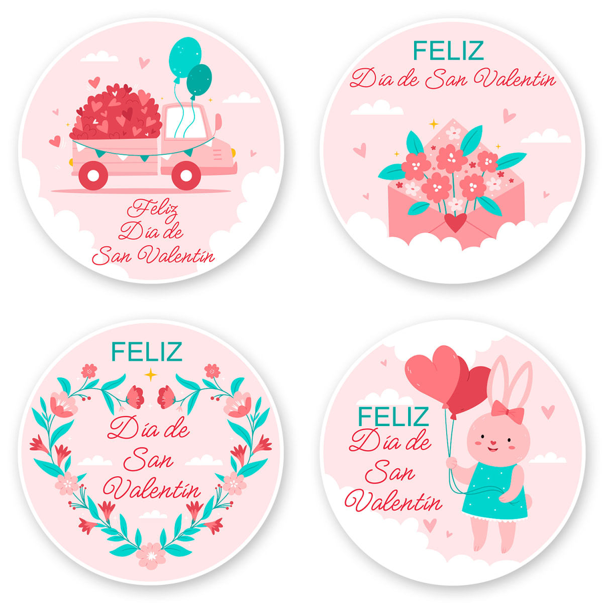 Stickers Día del Amor N°2 - 24 Unidades 0