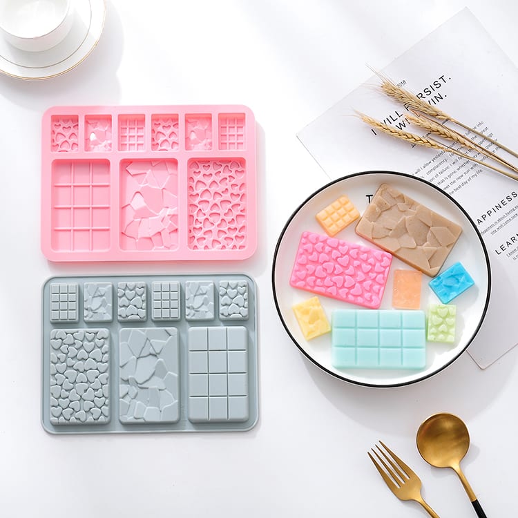Molde Chocolate Tabletas Surtidas Silicona2