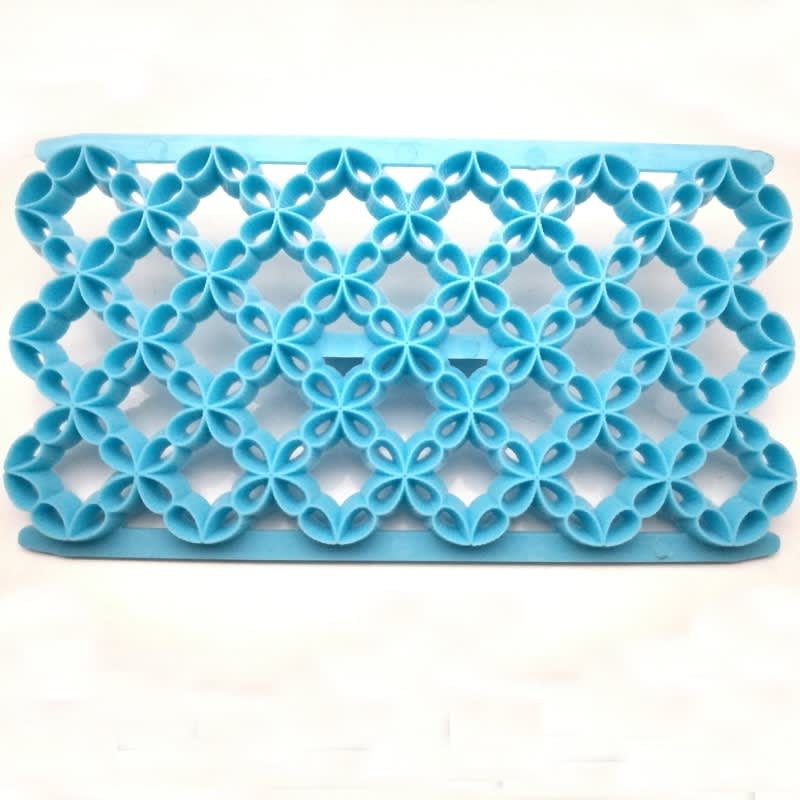 Molde Texturizador Enrejado Flor Plástico2