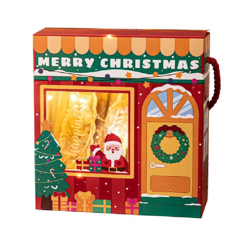 Set Cajas Tienda Navidad con Cuerda 16,5x15,5x6 cm. - 4 Unidades 0