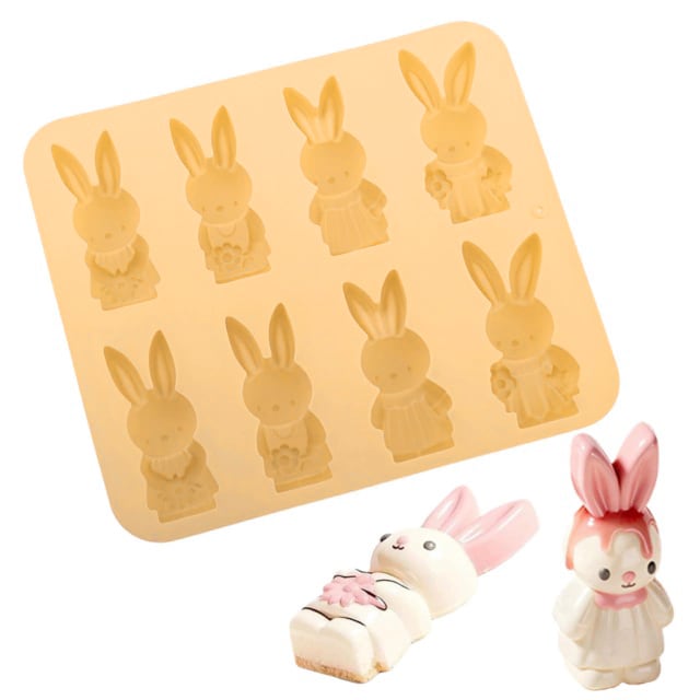 Molde Conejos 8 Cavidades Silicona2
