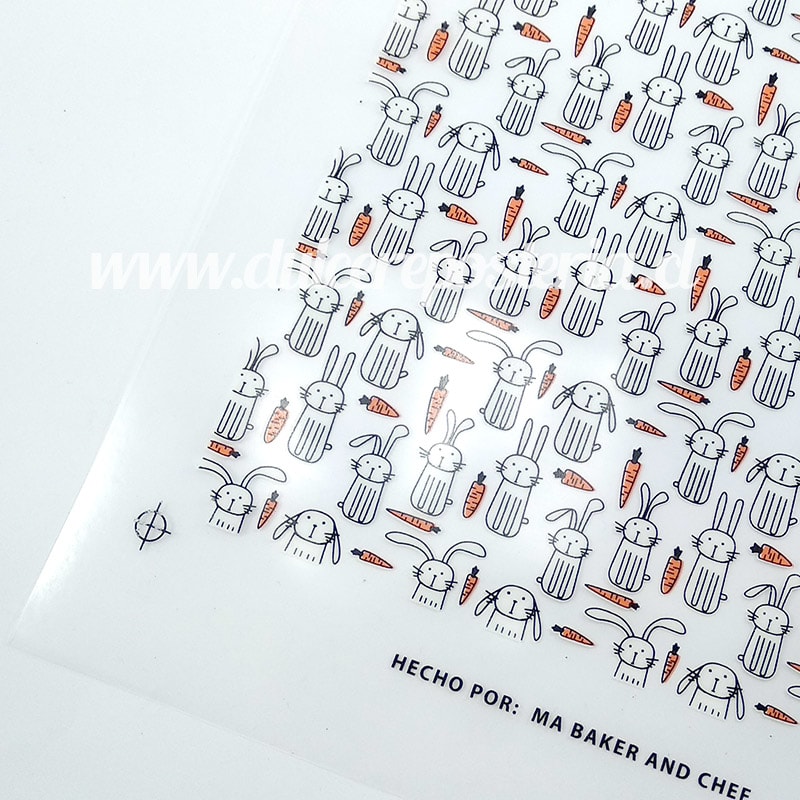 Transfer Para Chocolate Conejos y Zanahorias 03-20012