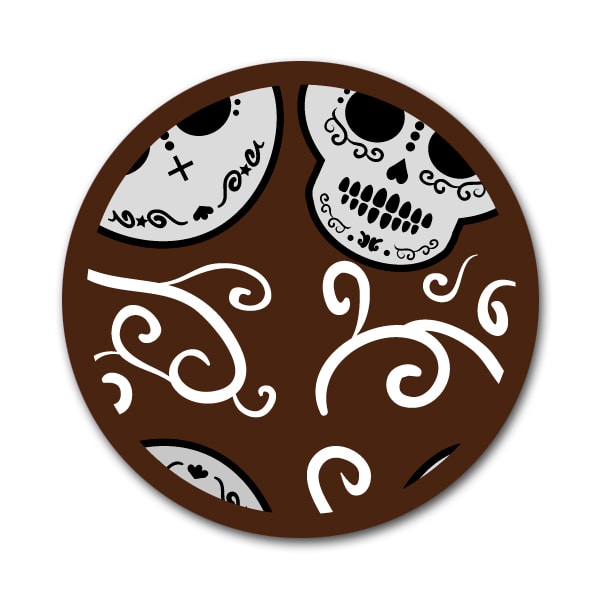 Transfer para Chocolate Calaveras Blancas 02-5312