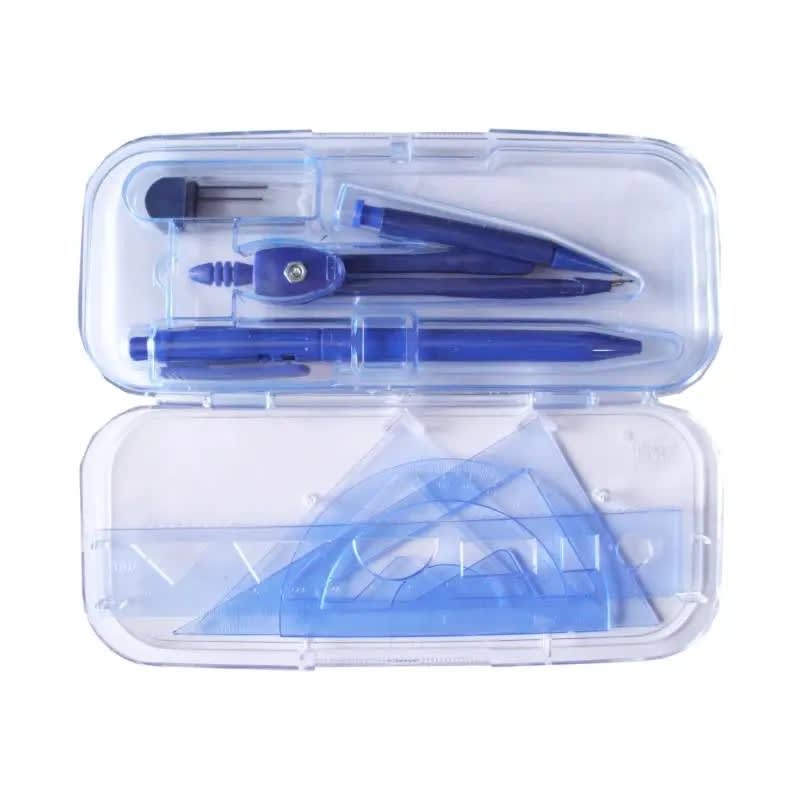 Kit Compás Portaminas Geometría Matemáticas Estuche 7 Piezas6