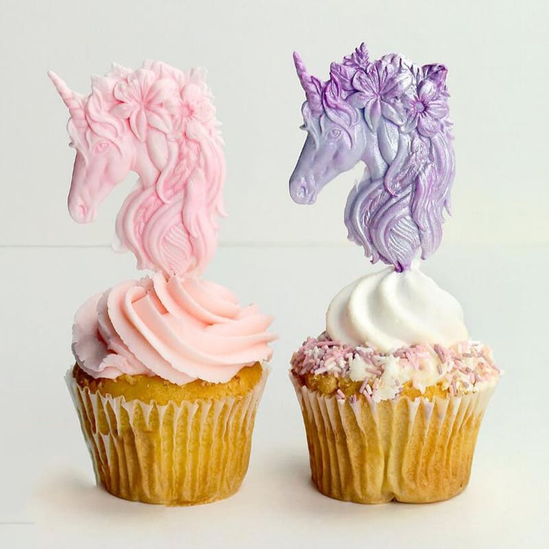 Molde Fondant Unicornio Silicona3